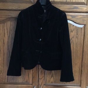 J.Crew velvet black blazer in size 6